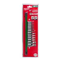 Насадки торцевые TORX 3/8" и 1/4" набор 13ед. (1/4": T8-T27; 3/8": T30-T60) Арт. 4932480 MILWAUKEE 4932480565