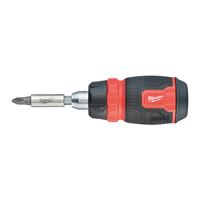 Отвертка универсальная компактная с трещоткой 8 в 1 MILWAUKEE 4932480581