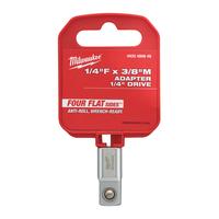 Адаптер для торцевых головок: 1/4" квадрат - 3/8" квадрат MILWAUKEE 4932480646