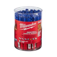 Маркер тонкий Синий INKZALL™ для стройплощадки (заказ кратно 36шт.) MILWAUKEE 4932492126