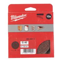 Шлиф. круг 125/8 отв. H&L зерно 40 (10 шт/уп) MILWAUKEE 4932492172