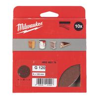 Шлиф. круг 125/8 отв. H&L зерно 120 (10 шт/уп) MILWAUKEE 4932492175