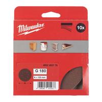 Шлиф. круг 125/8 отв. H&L зерно 180 (10 шт/уп) MILWAUKEE 4932492176