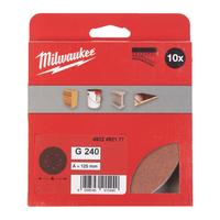 Шлиф. круг 125/8 отв. H&L зерно 240 (10 шт/уп) MILWAUKEE 4932492177