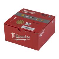 Шлиф. круг высокопроизв. 125/8 отв. H&L зерно 180 (50 шт/уп) MILWAUKEE 4932492201
