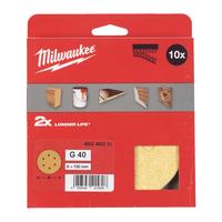 Шлиф. круг высокопроизв. 150/6 отв. H&L зерно 40 (10 шт/уп) MILWAUKEE 4932492213
