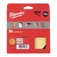 Шлиф. круг высокопроизв. 150/6 отв. H&L зерно 120 (10 шт/уп) MILWAUKEE 4932492216