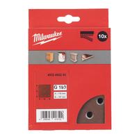Шлиф. бумага 115x107 H&L зерно 180 (10 шт/уп) MILWAUKEE 4932492243