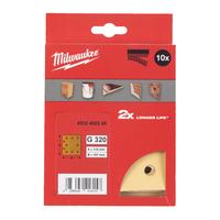 Шлиф. лист высокопроизв. HP 115x107/10 отв. H&L зерно 320 (10 шт/уп) MILWAUKEE 4932492248