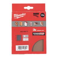 Шлиф. лист сетчатый PG MESH™ 115x107 H&L зерно 320 (10 шт/уп) MILWAUKEE 4932492253