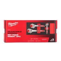 Ключи разводные набор 3ед. в ложементе (150/200/250мм) MILWAUKEE 4932492397