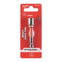 Насадка магнитная торцевая SHOCKWAVE™ с хв. 1/4" Hex - 7мм x 65мм MILWAUKEE 4932492437