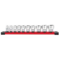 Головки 3/8" торцевые дюймовые набор 10ед. на планке MILWAUKEE 4932492508