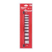Головки 3/8" торцевые дюймовые набор 10ед. на планке MILWAUKEE 4932492508