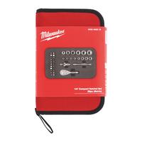Набор торцевых головок с компактной трещоткой 1/4" (39 предм.) MILWAUKEE 4932492672