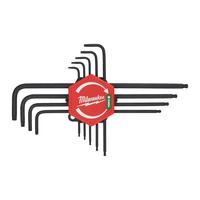 Ключи L-образные TORX в футляре T8-T40 (9ед/наб) MILWAUKEE 4932492693
