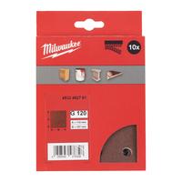 Шлиф. бумага 115x107 H&L зерно 120 (10 шт/уп) MILWAUKEE 4932492761