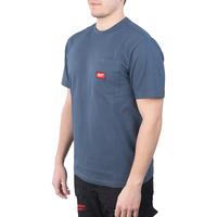 Футболка WORK-L, синяя MILWAUKEE 4932493015