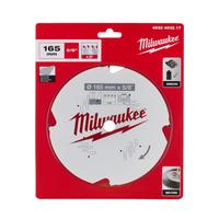 Диск пильный по фиброцементу для циркулярной пилы 165x5/8"x1.8x4 +10° D MILWAUKEE 4932493217