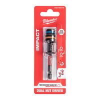 Торцевая отвёртка двусторонняя SHOCKWAVE магнитная HEX MILWAUKEE Nut Driver Mag ShW HEX Dual 10-13mm - 1 pc 4932493345