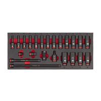 Головки 3/8" ударные удлиненные SHOCKWAVE™ набор №1 в ложементе 23ед. MILWAUKEE 4932493390