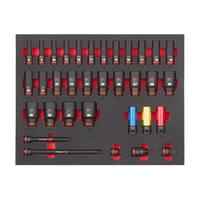 Головки 1/2" ударные удлиненные SHOCKWAVE™ набор №1 в ложементе 32ед. MILWAUKEE 4932493394