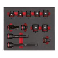 Головки 3/4" ударные SHOCKWAVE™ набор №1 в ложементе 11ед. MILWAUKEE 4932493396