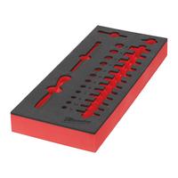 Ложемент пустой для набора 28 ед. головок 1/4" с воротком с трещоткой MILWAUKEE 4932493662