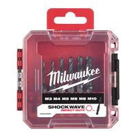 Метчики-сверла HSS-G хвост. 1/4" HEX набор 6 ед. (M3-M10) MILWAUKEE 4932498267
