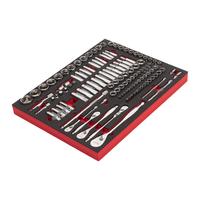Головки и трещотки 1/4", 3/8", 1/2" набор 119ед. в ложементе MILWAUKEE 4932498518