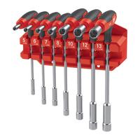 7 PC NUT DRIVER+COMFORTGRIP SET+RACK XXX MILWAUKEE 4932498704