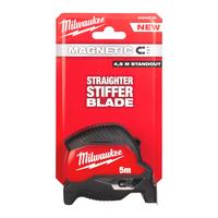 Рулетка PREMIUM магнитная MAGNETIC 5м (ширина полотна 27мм) GEN IV MILWAUKEE 4932498768