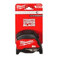 Рулетка PREMIUM магнитная MAGNETIC 8м (ширина полотна 27мм) GEN IV MILWAUKEE 4932498770