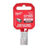 Торцевая головка метрическая стандартная 12-гранная, привод 3/8'' MILWAUKEE 3/8'' Drive Metric Standard 12-Point Socket - 11mm 4932498803