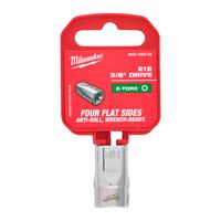 Торцевая головка с наружным профилем Torx, привод 3/8'' MILWAUKEE 3/8'' Drive E12 External Torx Socket 4932498852
