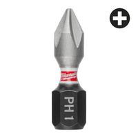 Бита ударная Shockwave Phillips MILWAUKEE S/Bit ShW PH1 25mm - 3 pc 4932500352