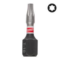 Бита ударная Shockwave Torx MILWAUKEE S/Bit ShW TX10 25mm - 3 pc 4932500361