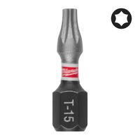 Бита ударная Shockwave Torx MILWAUKEE S/Bit ShW TX15 25mm - 3 pc 4932500362