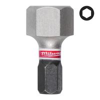 Бита ударная Shockwave Hex MILWAUKEE S/Bit ShW HEX12 25mm - 3 pc 4932500385