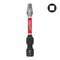 Бита ударная Shockwave SQ (Robertson) MILWAUKEE S/Bit ShW SQ2 50mm - 1 pc 4932500391