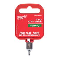 Головка-бита Torx укороченная с приводом 1/4'' MILWAUKEE 1/4'' Drive T10 Torx Stubby Bit Socket 4932500463
