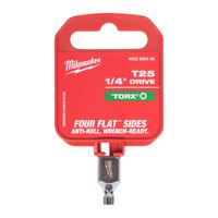 Головка-бита Torx укороченная с приводом 1/4'' MILWAUKEE 1/4'' Drive T25 Torx Stubby Bit Socket 4932500466