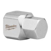 Головка-бита шестигранная укороченная с приводом 1/4'' MILWAUKEE 1/4'' Drive 10mm Hex Stubby Bit Socket 4932500482