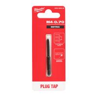 Метчик метрический с прямыми канавками (промежуточный) MILWAUKEE M4-0.70 mm Straight Flute PLUG TAP 4932500588
