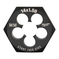Плашка резьбонарезная метрическая шестигранная MILWAUKEE M14-1.50 mm HEX threading DIE 4932500627