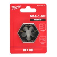 Плашка резьбонарезная метрическая шестигранная MILWAUKEE M14-1.50 mm HEX threading DIE 4932500627
