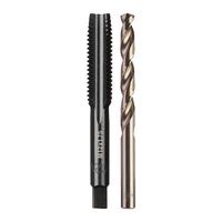 Набор метрических метчиков с прямыми канавками и свёрл MILWAUKEE 2 pc M12-1.75 plug tap &10.2 DRILL BIT set 4932500640
