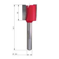 Фреза прямая двузаходная MILWAUKEE Rtr B. S1/4'' Straight 2C 19/57.2mm - 1 pc 4932500866
