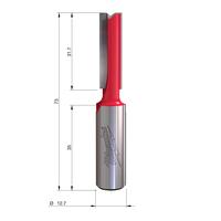 Фреза прямая двузаходная MILWAUKEE Rtr B. S1/2'' Straight 2C 9.5/73mm - 1 pc 4932500868