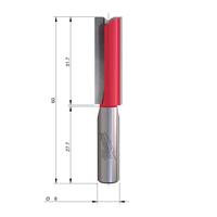 Фреза прямая двузаходная MILWAUKEE Rtr B. S8 Straight 2C 10/60mm - 1 pc 4932500885
